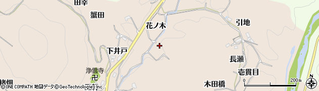 愛知県豊田市霧山町花ノ木周辺の地図