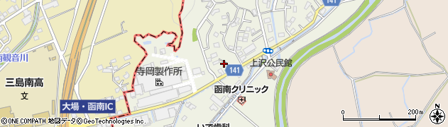静岡県田方郡函南町上沢230-3周辺の地図