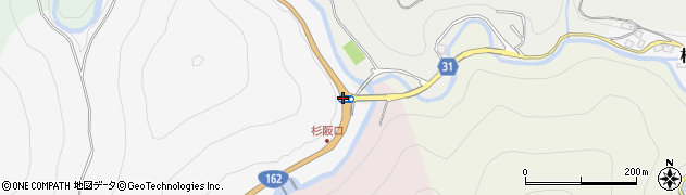 杉坂口周辺の地図