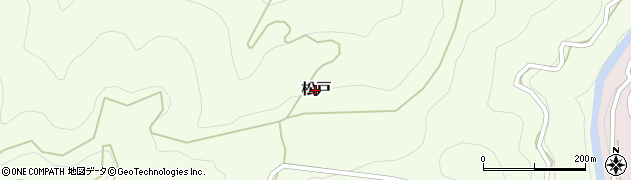 愛知県設楽町（北設楽郡）松戸周辺の地図