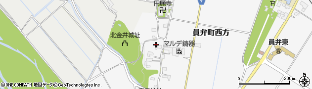 三重県いなべ市員弁町西方456周辺の地図