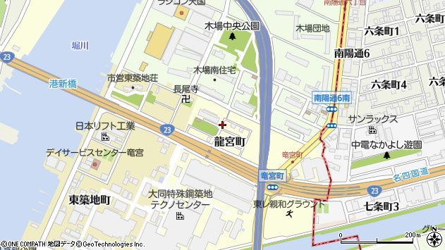 〒455-0022 愛知県名古屋市港区竜宮町の地図