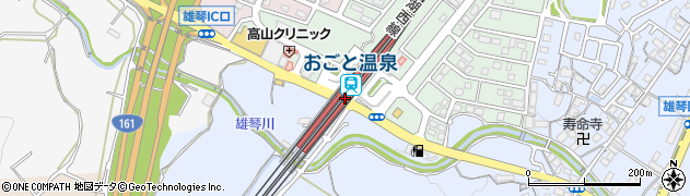 おごと温泉駅周辺の地図