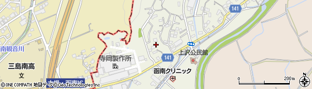 静岡県田方郡函南町上沢208周辺の地図