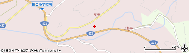 愛知県設楽町（北設楽郡）田口（下杉平）周辺の地図