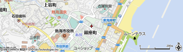 静岡中央銀行熱海支店周辺の地図