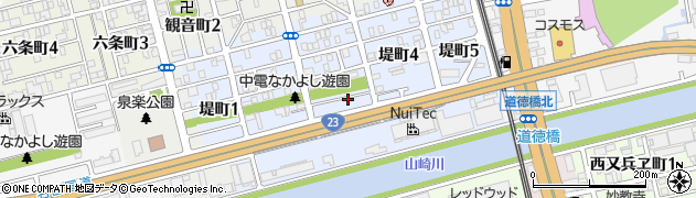 愛知県名古屋市南区堤町周辺の地図