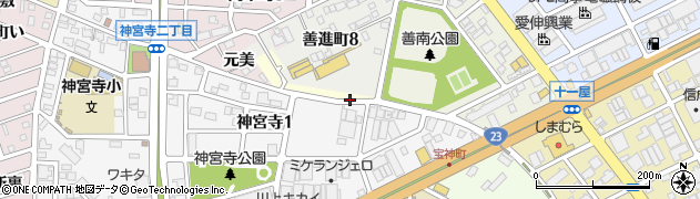 愛知県名古屋市港区十一屋町周辺の地図