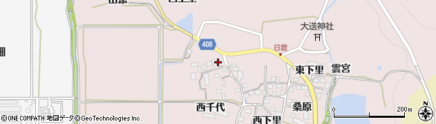 京都府南丹市八木町日置西千代周辺の地図