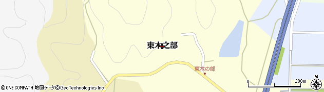 兵庫県丹波篠山市東木之部周辺の地図