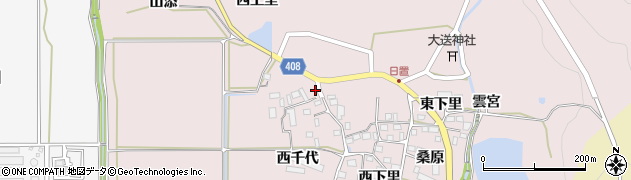 京都府南丹市八木町日置西千代22周辺の地図