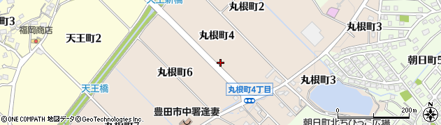 愛知県豊田市丸根町周辺の地図
