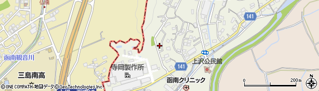 静岡県田方郡函南町上沢209周辺の地図