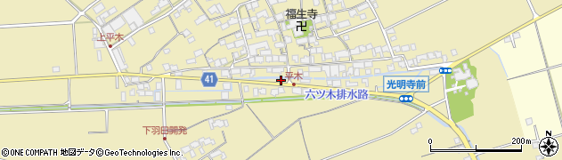 滋賀県東近江市上平木町1607周辺の地図