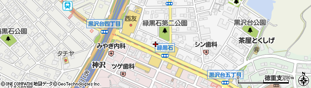 明光義塾緑黒石教室周辺の地図
