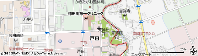 静岡県駿東郡清水町戸田55周辺の地図