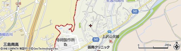 静岡県田方郡函南町上沢227周辺の地図