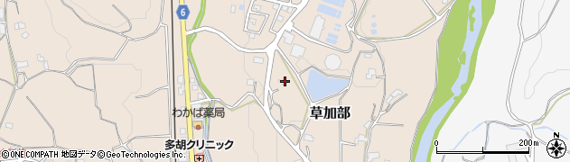 岡山県津山市草加部1243周辺の地図