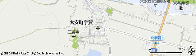 三重県いなべ市大安町宇賀989周辺の地図