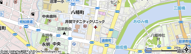 静岡県沼津市町方町周辺の地図