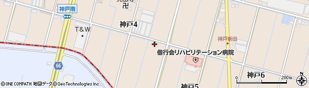 愛知県弥富市神戸周辺の地図