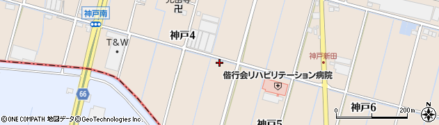 愛知県弥富市神戸周辺の地図