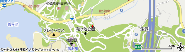 愛知県豊田市矢並町（法沢）周辺の地図