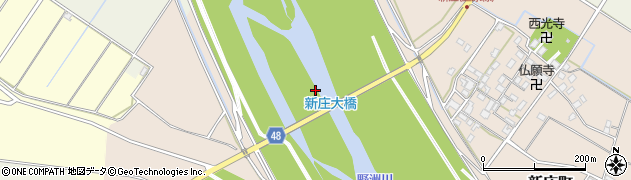 新庄大橋周辺の地図