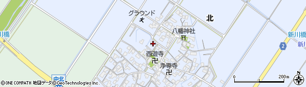滋賀県野洲市北827周辺の地図