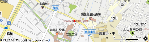 和合郵便局周辺の地図