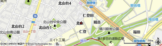 愛知県愛知郡東郷町諸輪北山14周辺の地図