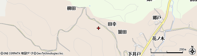 愛知県豊田市霧山町（田幸）周辺の地図