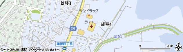 ラ・ムー雄琴店周辺の地図