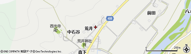 京都府南丹市八木町美里（荒井）周辺の地図