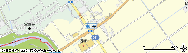 滋賀県近江八幡市東川町206周辺の地図