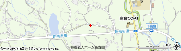 岡山県津山市下高倉西周辺の地図