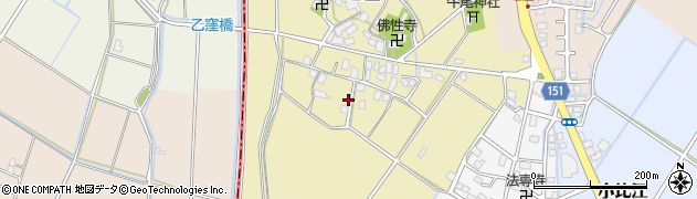 滋賀県野洲市乙窪周辺の地図