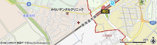 滋賀県野洲市高木69周辺の地図