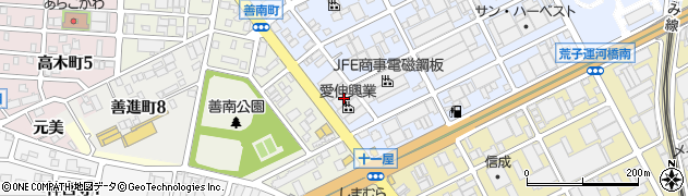 愛知県名古屋市港区善進本町532周辺の地図