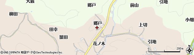 愛知県豊田市霧山町（郷戸）周辺の地図