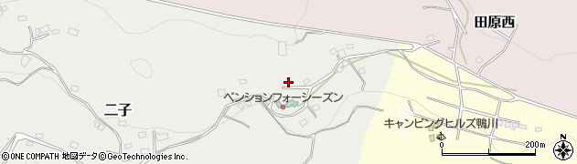 千葉県鴨川市二子693周辺の地図