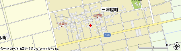 滋賀県東近江市三津屋町619周辺の地図