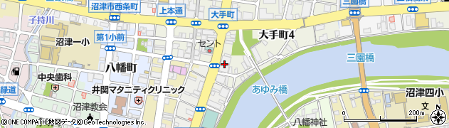 静岡銀行・静岡県東部エリアご契約者さま連絡窓口周辺の地図