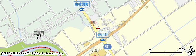 滋賀県近江八幡市東川町187周辺の地図