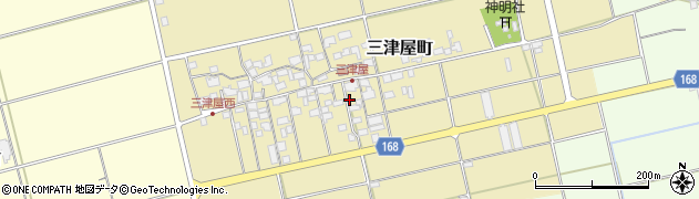 滋賀県東近江市三津屋町650周辺の地図