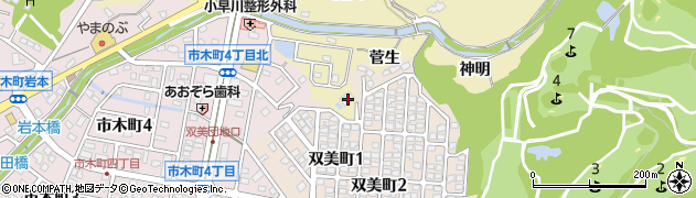 愛知県豊田市岩滝町菅生277周辺の地図