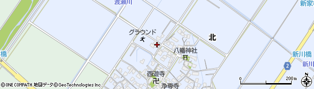 滋賀県野洲市北837周辺の地図