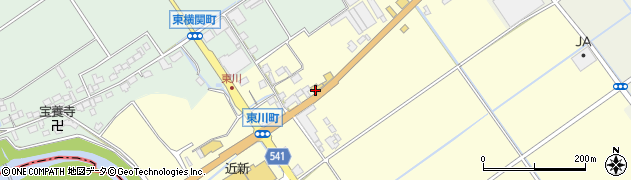 滋賀県近江八幡市東川町158周辺の地図