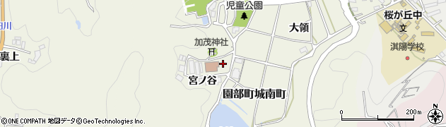 京都府南丹市園部町城南町（宮ノ谷）周辺の地図