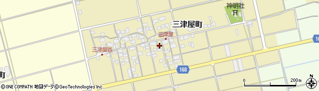 滋賀県東近江市三津屋町727周辺の地図